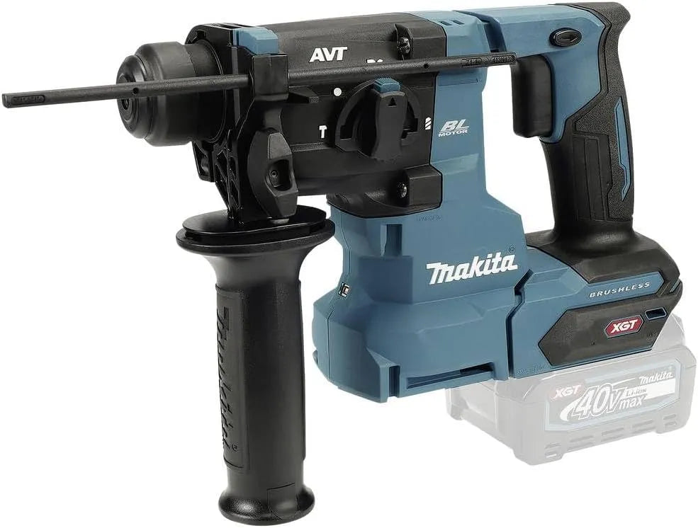Makita HR010GZ Perforateur burineur pour percer avec percussion et travailler au burin 40V XGT SDS-PLUS 2J, solo