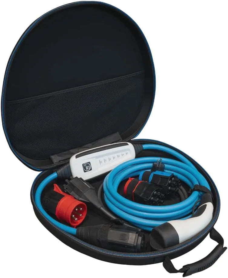 Borne de recharge pour voiture électrique et chargeur EV mobile, prise Schuko, 32A, 16A, 5m