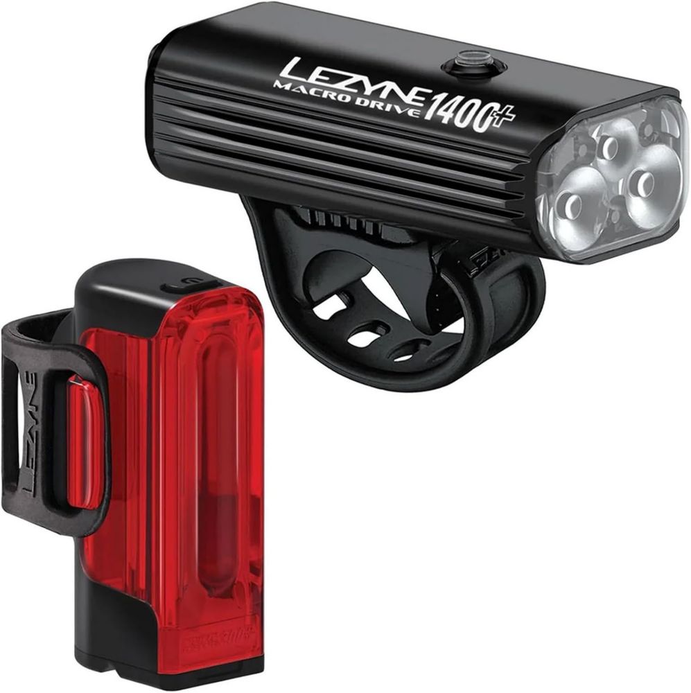 Lezyne Ensemble de Lumières USB pour Vélo - Avant et Arrière, Route, VTT, Gravel