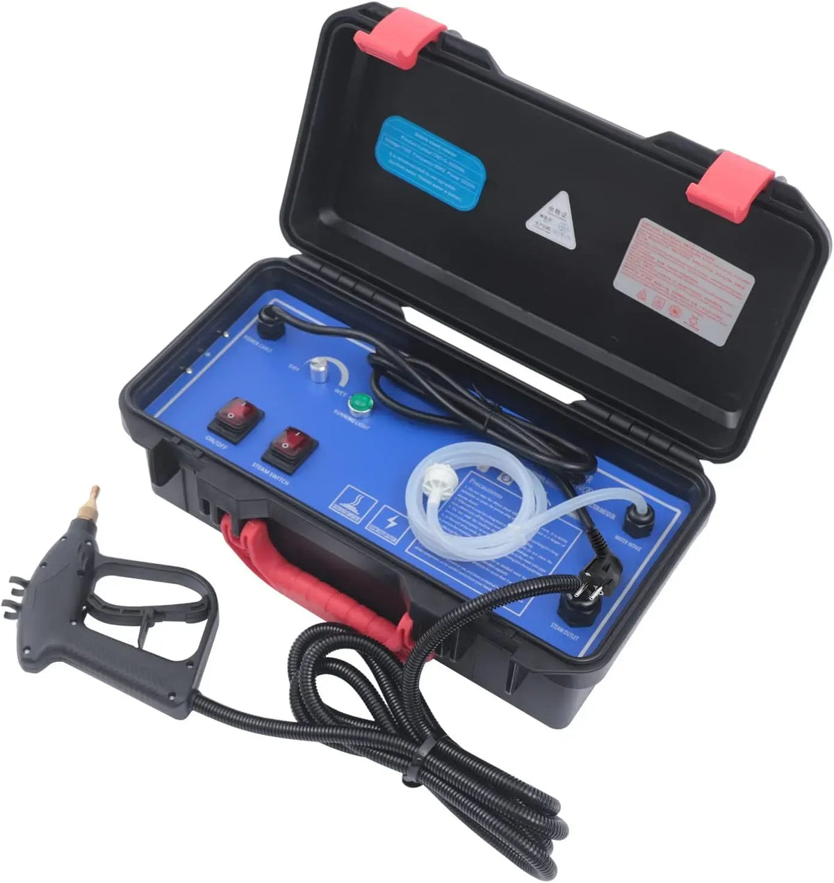 Nettoyeur vapeur, 3000 W, professionnel, usage sur sols, cuisine, voiture, vitres et canapé