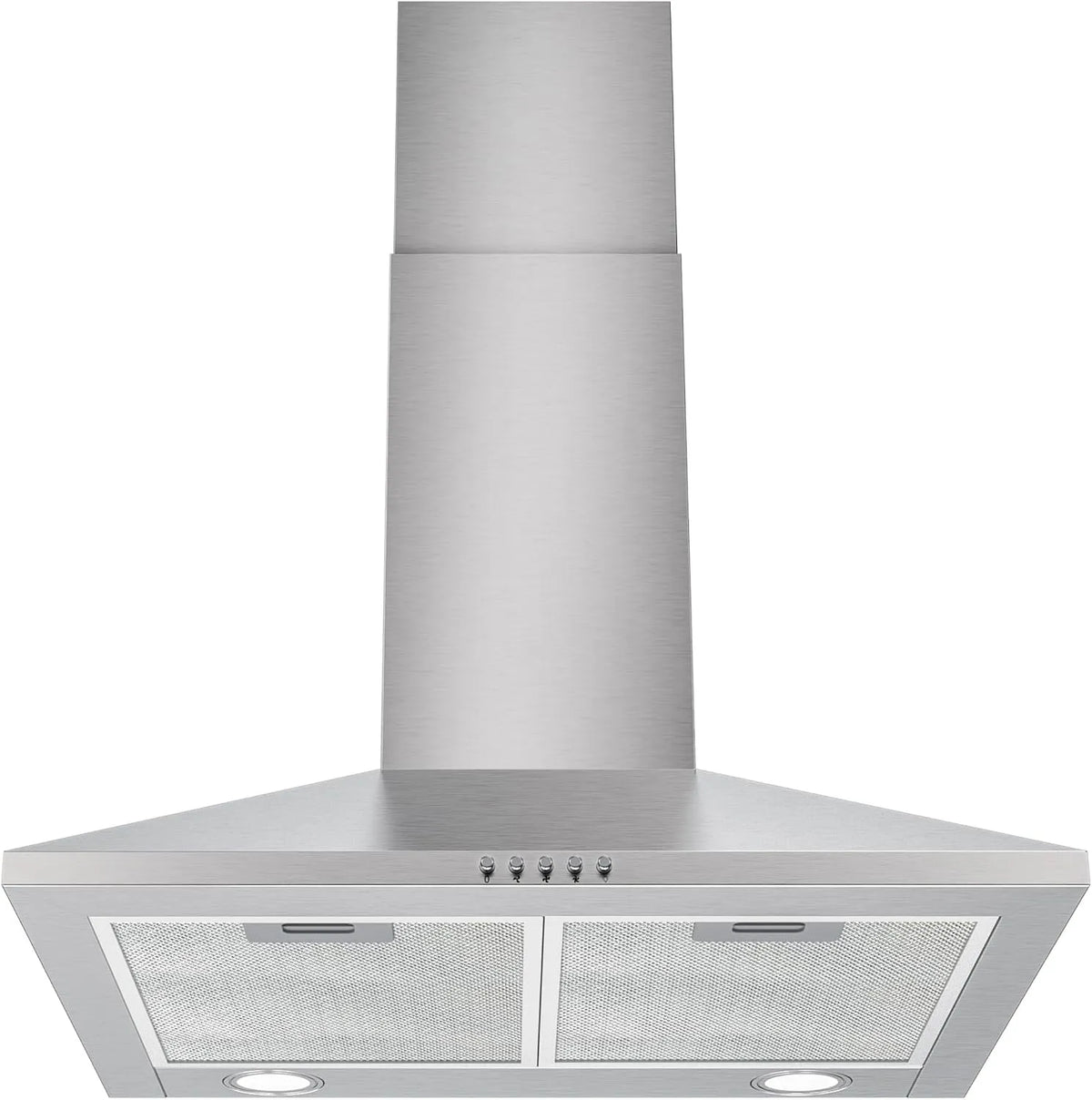 Hotte aspirante, 60cm, 368 m3/h, hotte de cuisine, 3 vitesses, installation murale, acier inoxydable, 368m3, Moteur sans balai à économie d'énergie