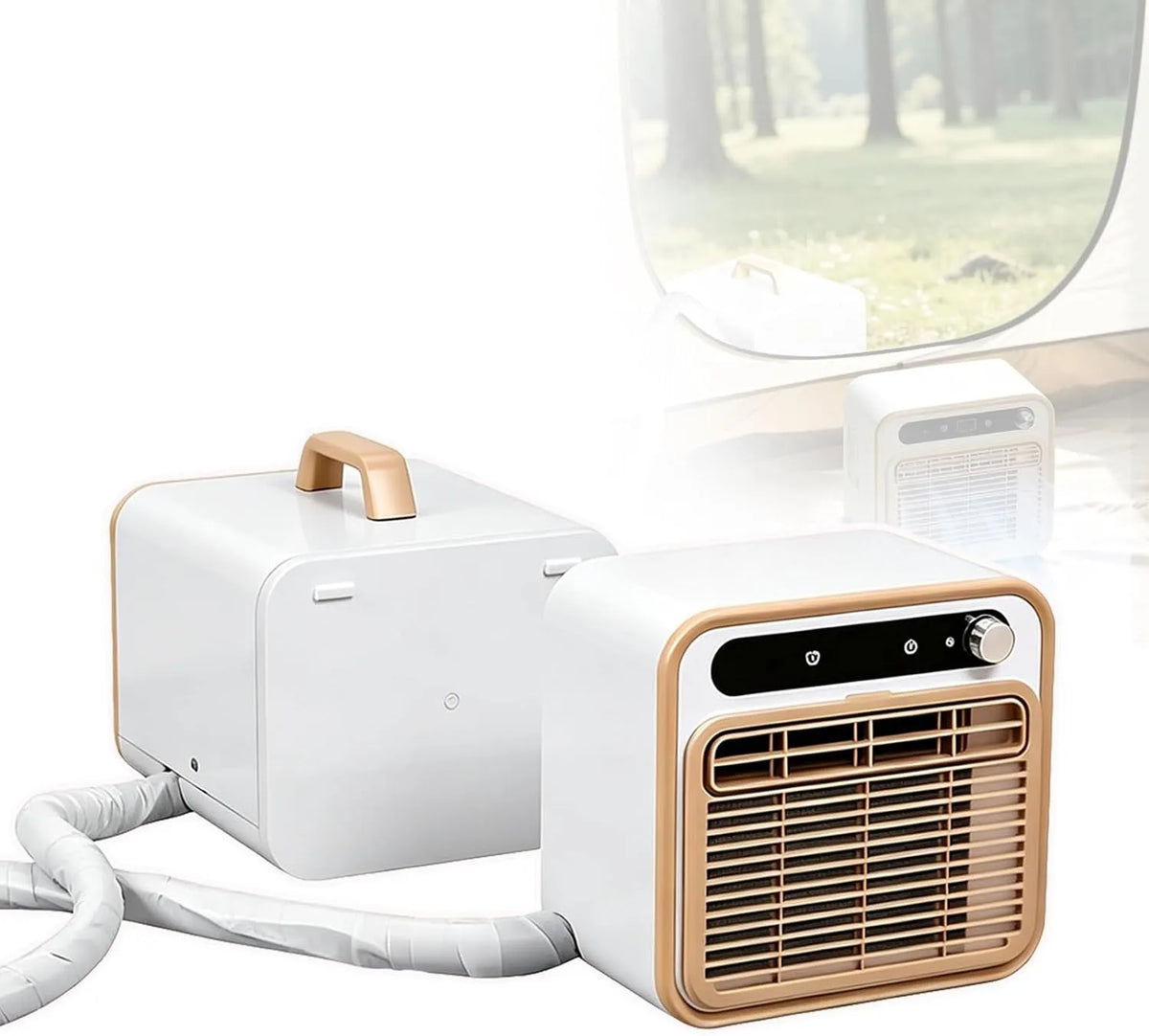 Climatiseur, 130 m3/h, 40 dB, portable, Wi-Fi, silencieux, camping, Climatiseur split portable haute puissance 5000 BTU