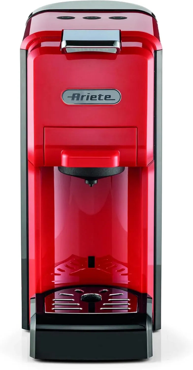 Nespresso 4-en-1 Machine à Caf, machine à café électrique, 0,7 L, 1350 W, 19 Bar, grand réservoir, rouge