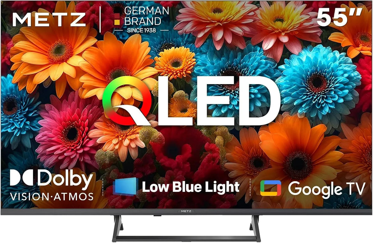 Google 55MQF7500Z Smart TV, 55 pouces, 120 Hz, téléviseur, 4K UHD, QLED, HDR, son Dolby, 139 cm, S2 CI+