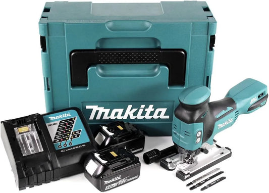 Makita DJV181RTJ-1 Scie sauteuse pour réaliser des courbes précises et des découpes intérieures 18V LXT 2x5: 0 Ah