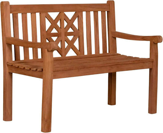 Banc de jardin et banquette de terrasse – résistant aux intempéries, 2-Sitzer, 120 × 57 × 94 cm