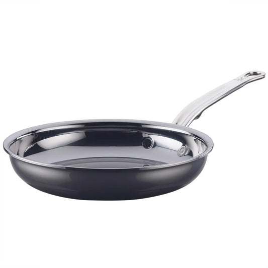 Poêle à Frire Titan NanoBond 21,6 cm - Acier Inoxydable Non-Toxique, Compatible Tous Feux
