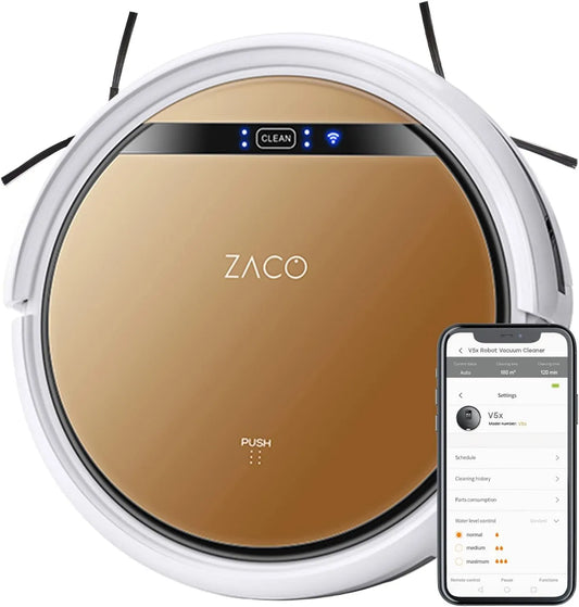 Aspirateur robot, sans fil, fonctionnement silencieux, connexion Wi-Fi, 8.1cm, pour l'entretien automobile