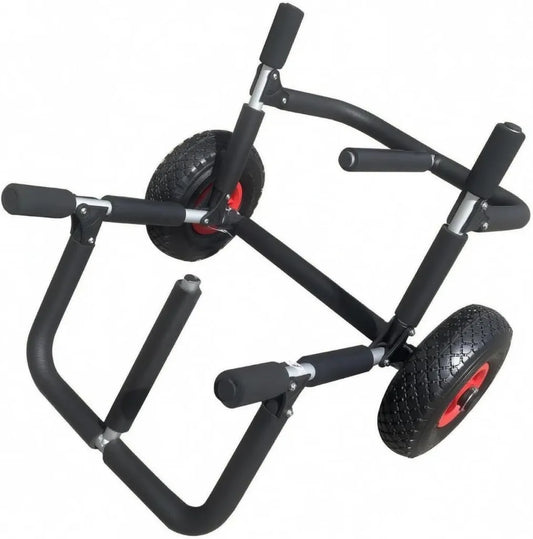 Chariot de Kayak Pliable avec Roues pour Plage