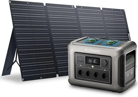 ALLPOWERS R1500 Station électrique portable et générateur solaire, 1152Wh, 200W, alimentation solaire