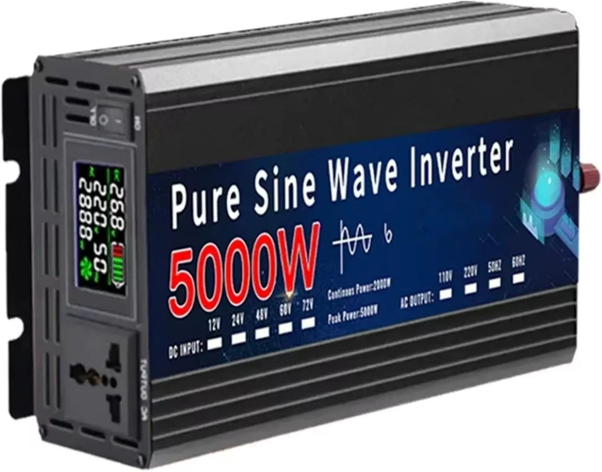 24V,220V 60hz, Convertisseur Convertisseur Tension d'alimentation Portable À Onde Sinusoïdale 5000 W 12 V CC vers 220 V CA 2000 W 3000 W 4000 W 5000 W