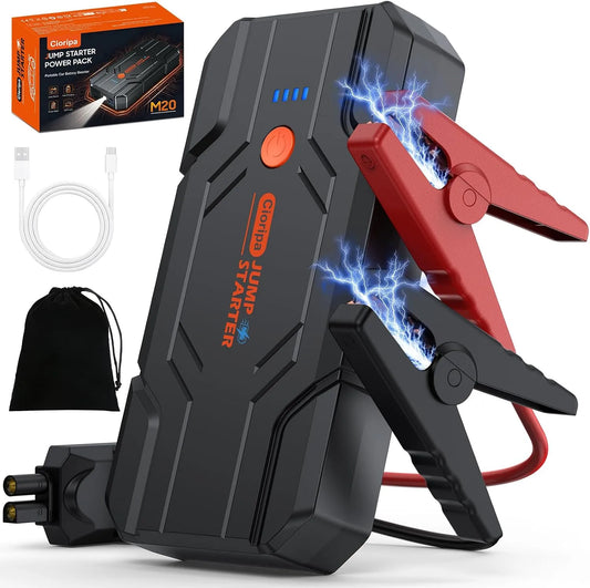 Booster de démarrage automobile et démarreur de batterie, 14.8V, 8000A, pour véhicule et alimentation mobile, 9,0L, 8,5L