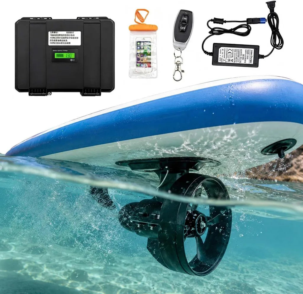 Propulseur Électrique pour Paddle et Kayak, Moteur 12V Silencieux pour SUP et Pêche