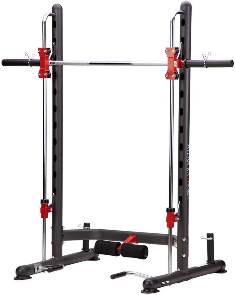 Machine à Squat Noir HMS Atlas X3 pour Entraînement Polyvalent