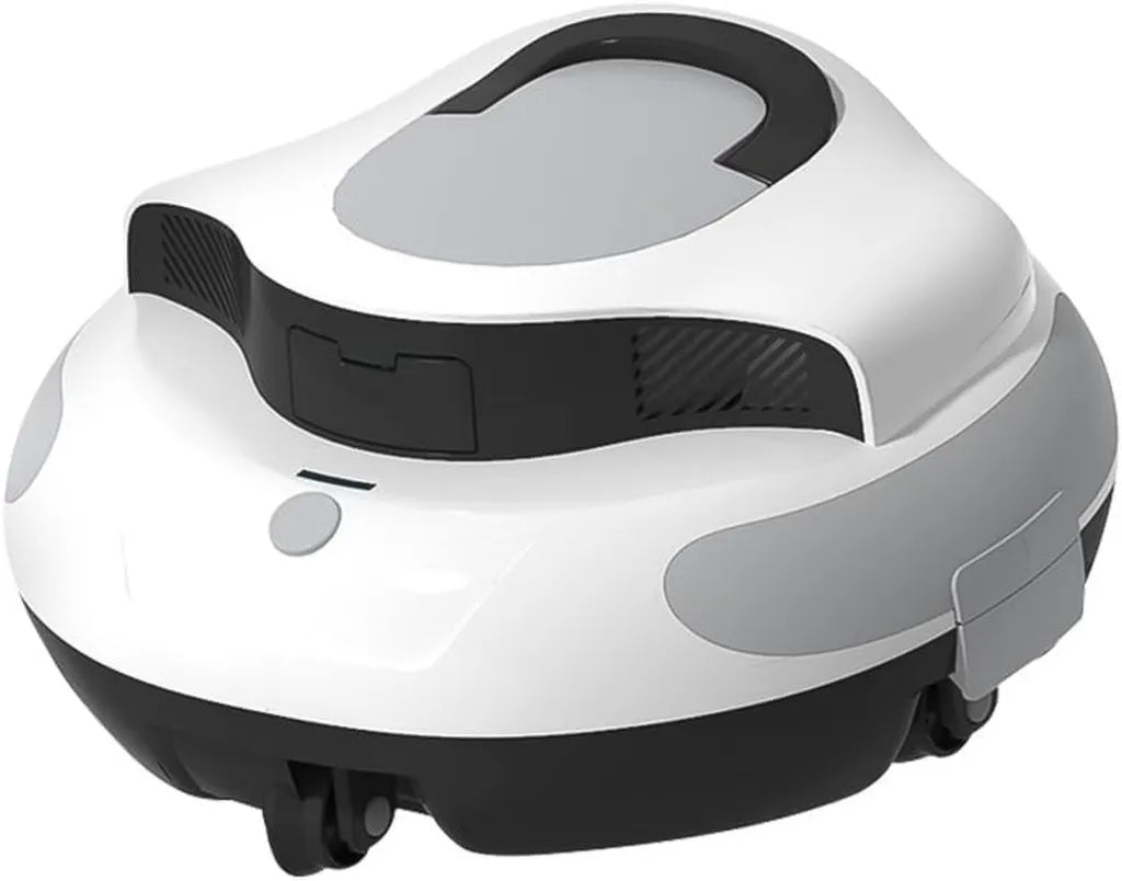 Aspirateur Robot Piscine Sans Fil 100 Min, Nettoyage Automatique pour Piscines Hors-Sol et Encastrées, Surface Jusqu'à 90m²