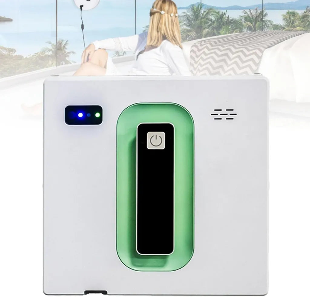 Robot nettoyeur de vitres intelligent avec double réservoir, aspiration puissante, pour usage intérieur et extérieur