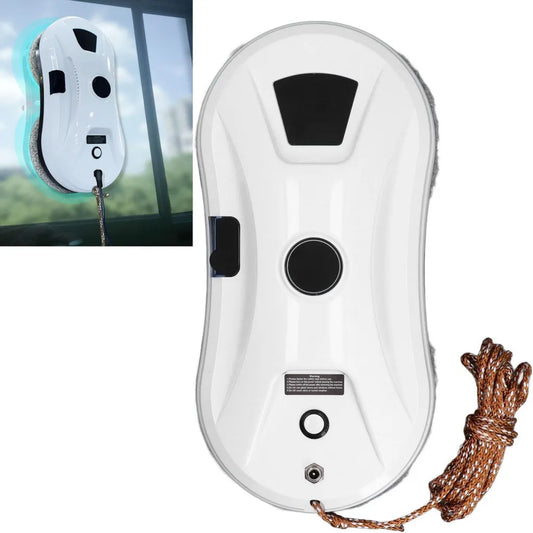 Robot Automatique pour Nettoyage de Vitres avec Pulvérisation Intégrée et Sécurité Antichute, Aspiration Puissante de 5600 PA