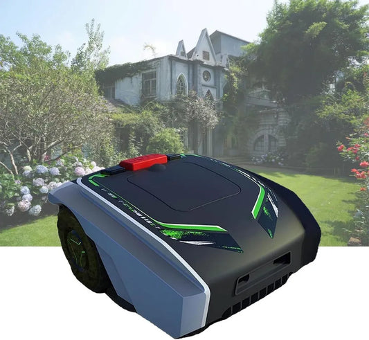 Robot Tondeuse Silencieux pour Pelouses jusqu'à 1500 m², Contrôle via App, Installation Facile