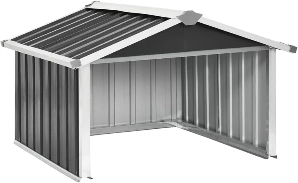 Abri en Acier Galvanisé pour Robot Tondeuse 92x97x63cm Anthracite