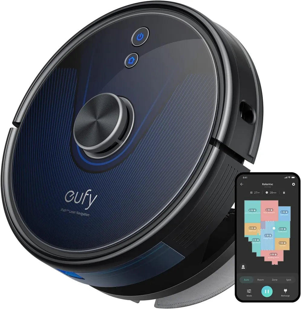 eufy L35 Hybrid - Aspirateur Robot avec Navigation Laser et Réservoir Électronique