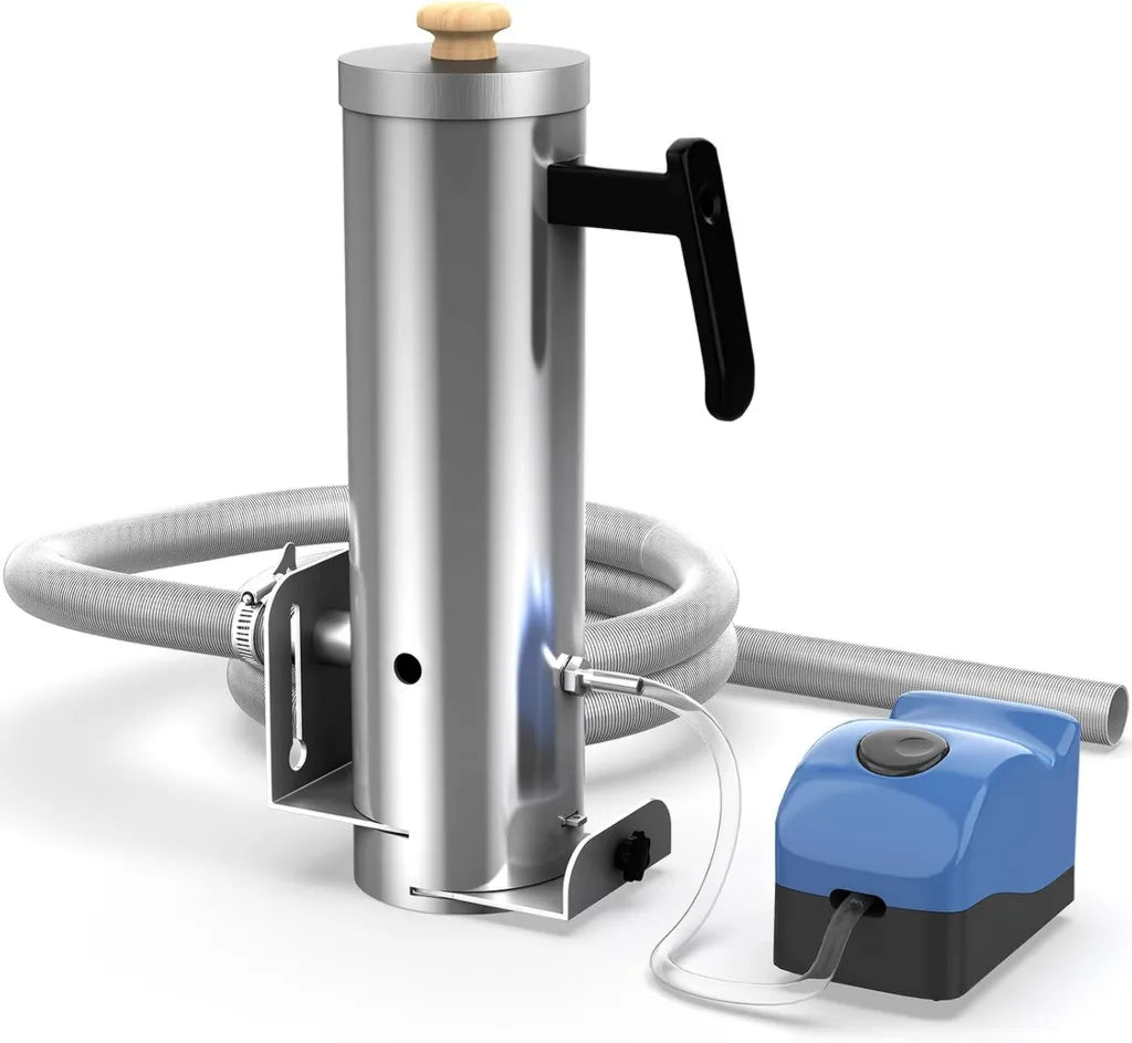 Fumoir à Froid avec Tube Flexible et Pompe Réglable pour Barbecue