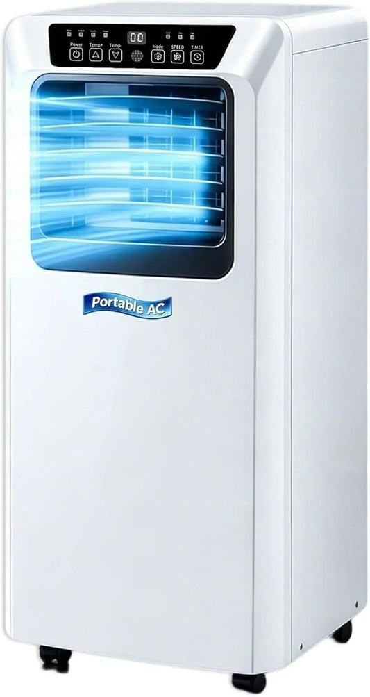 Climatiseur 24H 7000BTU, minuteur, silencieux, Idéal Pièces jusqu'à 20 m2, Prise UK inc, Climatiseur Mobile 5000 BTU Froid Seul, Ventilateur