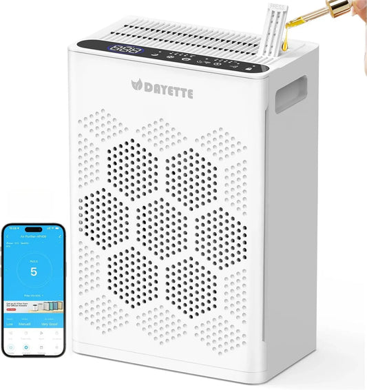 Purificateur d'air CADR 300 H14, 300 m³/h, appareil purificateur d'air, Purificateur d'air pour les personnes allergiques pour appartement