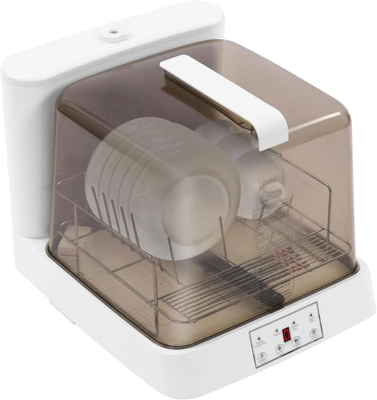 Lave-vaisselle, portable, grand réservoir, camping, système de pulvérisation à 360°, camping-cars, 4 à 5 couverts, dortoirs d'étudiants