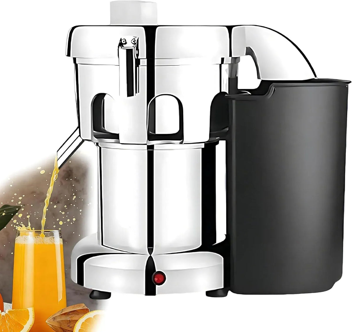 Extracteur de jus V/220, 370 W, 110 V, professionnel, acier inoxydable, utilisation continue pendant 30 minutes, 2800 tr/min