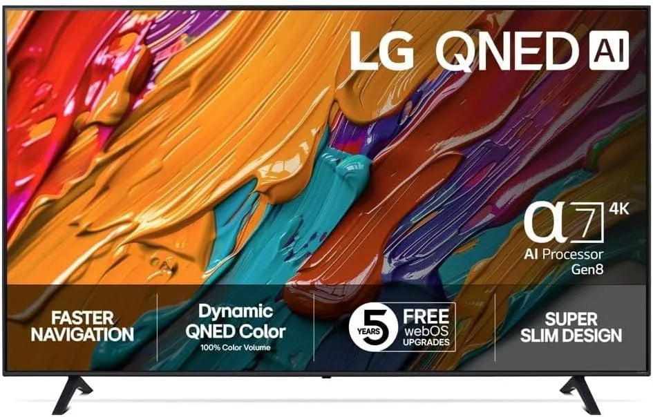 Google 65QNED7E Smart TV, 165cm, téléviseur, 4K UHD, HDR, webOS, Google Assistant, Alexa et Siri, HDR10, Télécommade AI Magic Remote, webOS 25