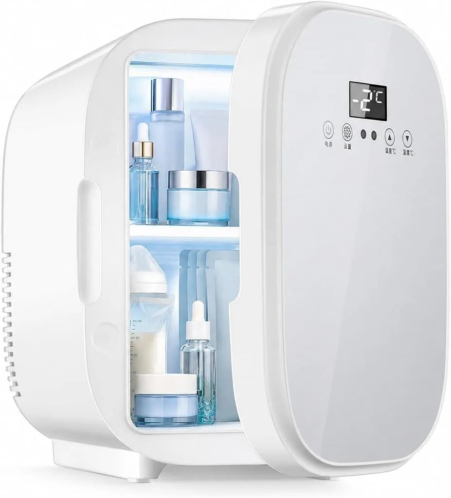 Réfrigérateur, 6 L, tactile, appareil frigorifique électrique, Mini Frigo Beauté 6 L avec Écran Digital et Commandes Tactiles