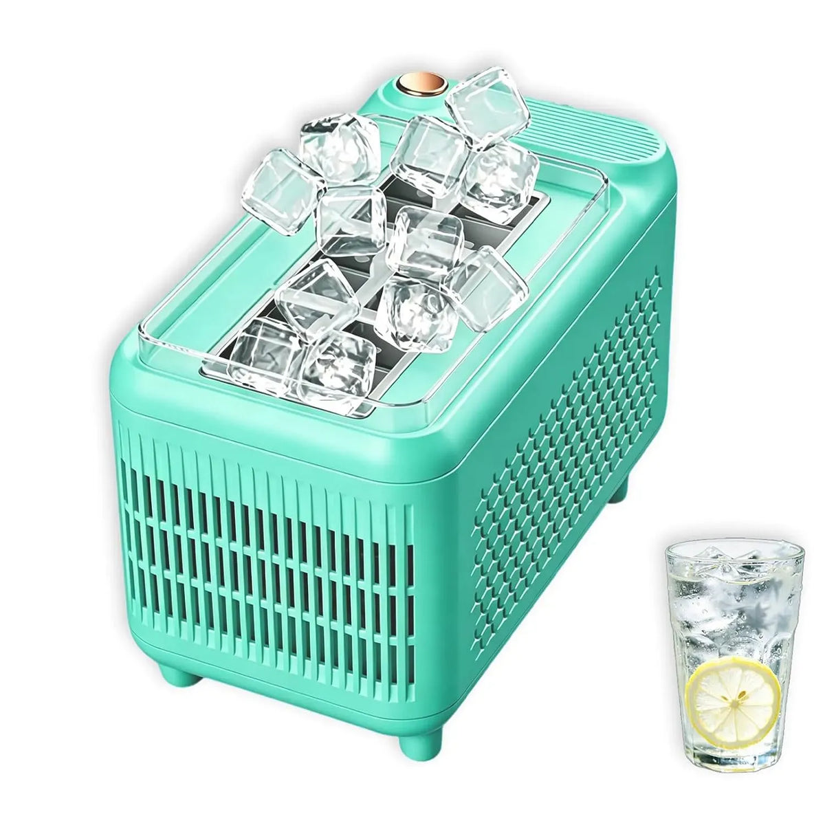 Machine à glaçons, 12 V, portable, camping, 12 cubes en 15 à 20 minutes, camping-car