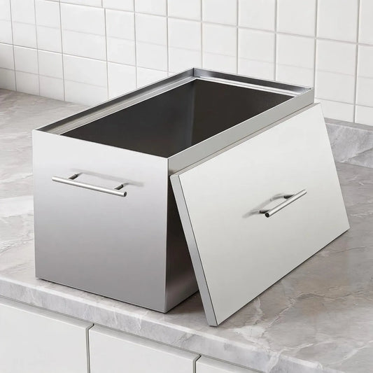 Robinet de cuisine 20.5x11.5x13inch, 15 L, gril, acier inoxydable, Clip de Mise en Conserve et 2 grilles, Grand marmite 15L à Fond Plat