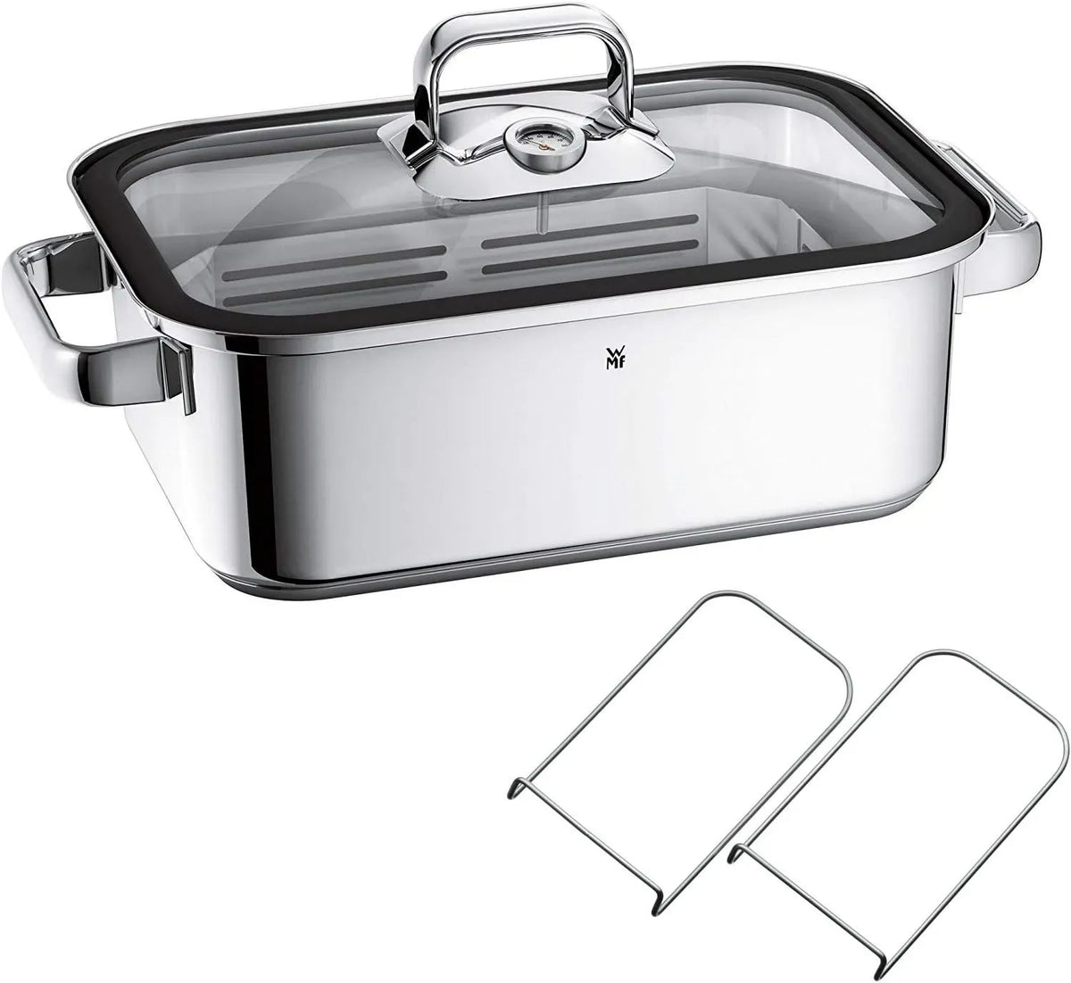 WMF 1741026040 Vitalis Combiné cuit-vapeur Aroma équipé de Cordon d'étanchéité Acier Inoxydable Argent 27x19x10cm