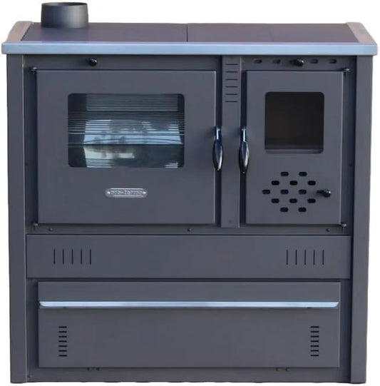 Cuisinière avec four, Ø120 gauche, RUSTICO ECO Cuisinière à bois A+ 10 KW