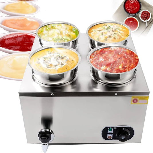 Chauffe-plats de buffet, 1500 W, 50 à 85 °C, professionnel, acier inoxydable, température réglable 50-85 °C, Commercial, contrôle de la température