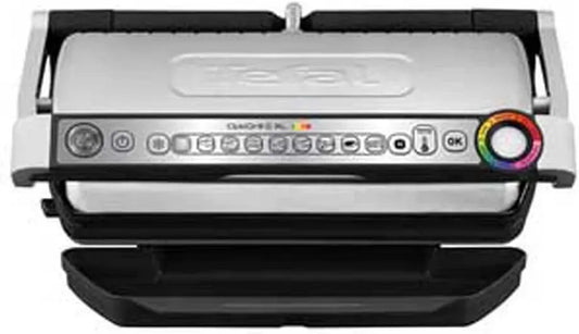 Tefal GC722D OptigGrill, acier inoxydable, noir