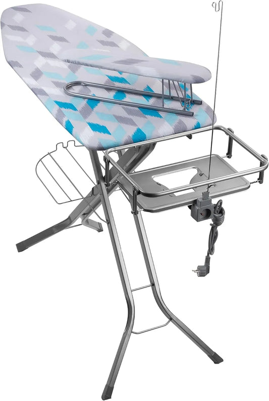 Planche, Table, Prise, 130 x 48 cm, vapeur, bleu, pour Centrale Vapeur, KADAX