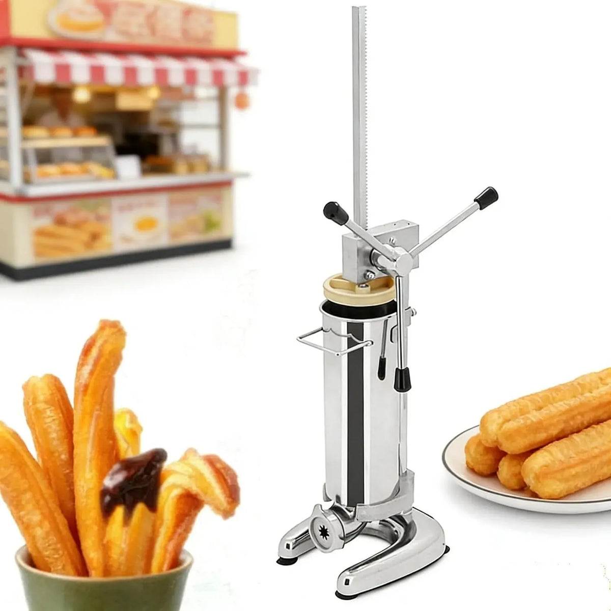 Machine à churros, Machine à donut, professionnel, restaurant, acier inoxydable, pour restaurant et boulangerie