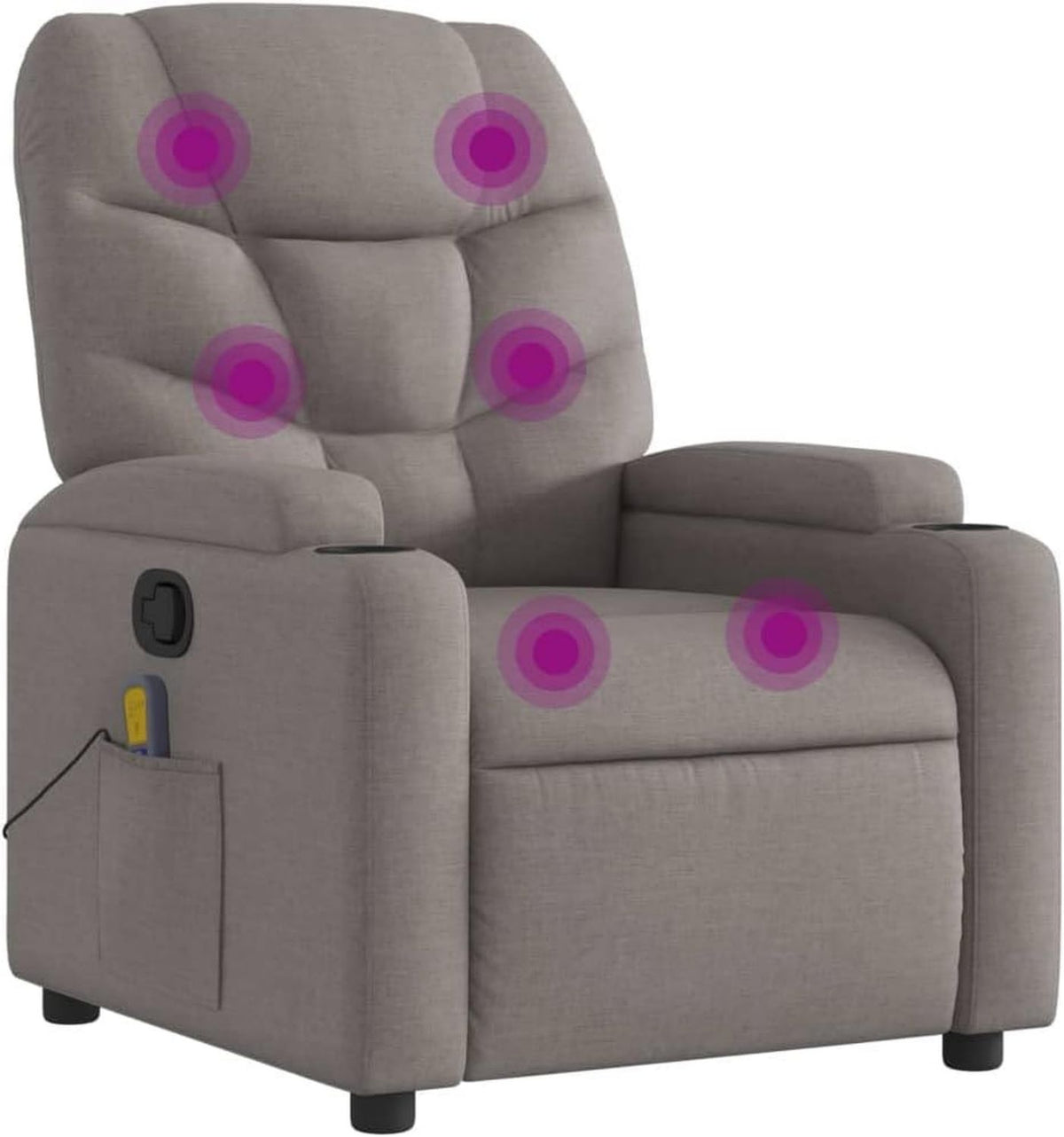 Fauteuil de massage – réglable, beige, vidaXL
