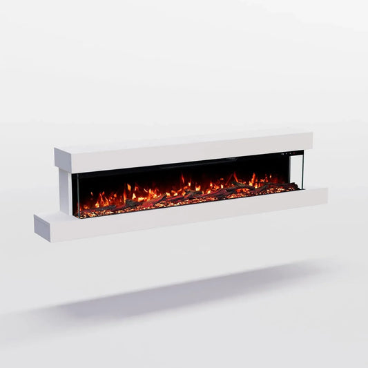 Radiateur électrique, 1800 W, minuteur, application, effet 3D, contrôle par application, 157 x