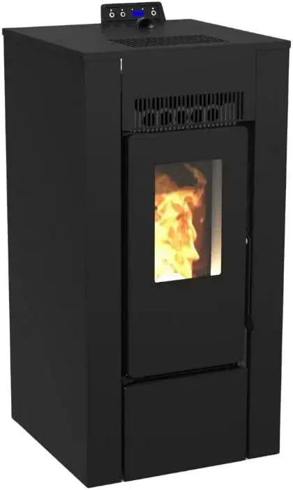 Ustensile de cuisson ALEXA 9, IP65, noir, ustensile de cuisine, Pack Poêle à granules étanche LVZ + Kit Conduit sortie Ventouse