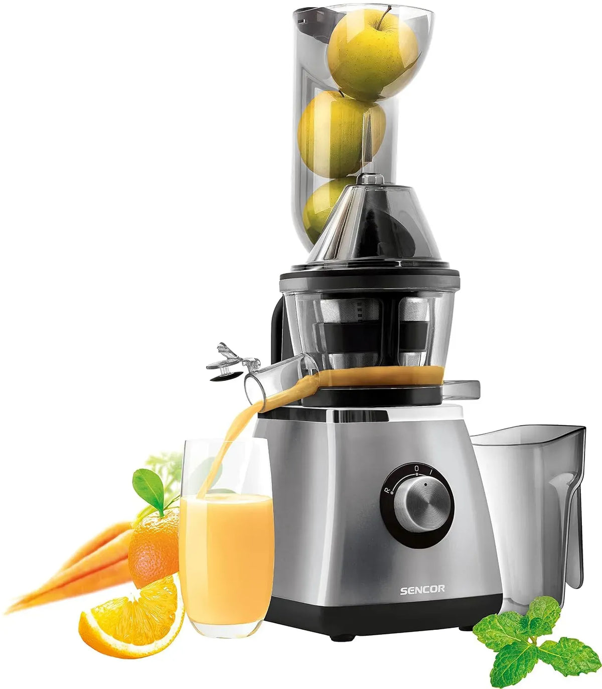 Extracteur de jus, 400 W, SENCOR SSJ 4070SL, presse-agrumes et extracteur