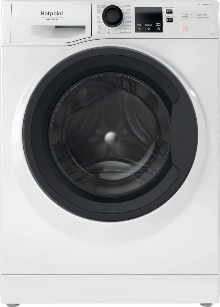 Lave-linge, 61 cm, 8 kg, classe énergétique E, vapeur, blanc, Essorage 1200 tr, min